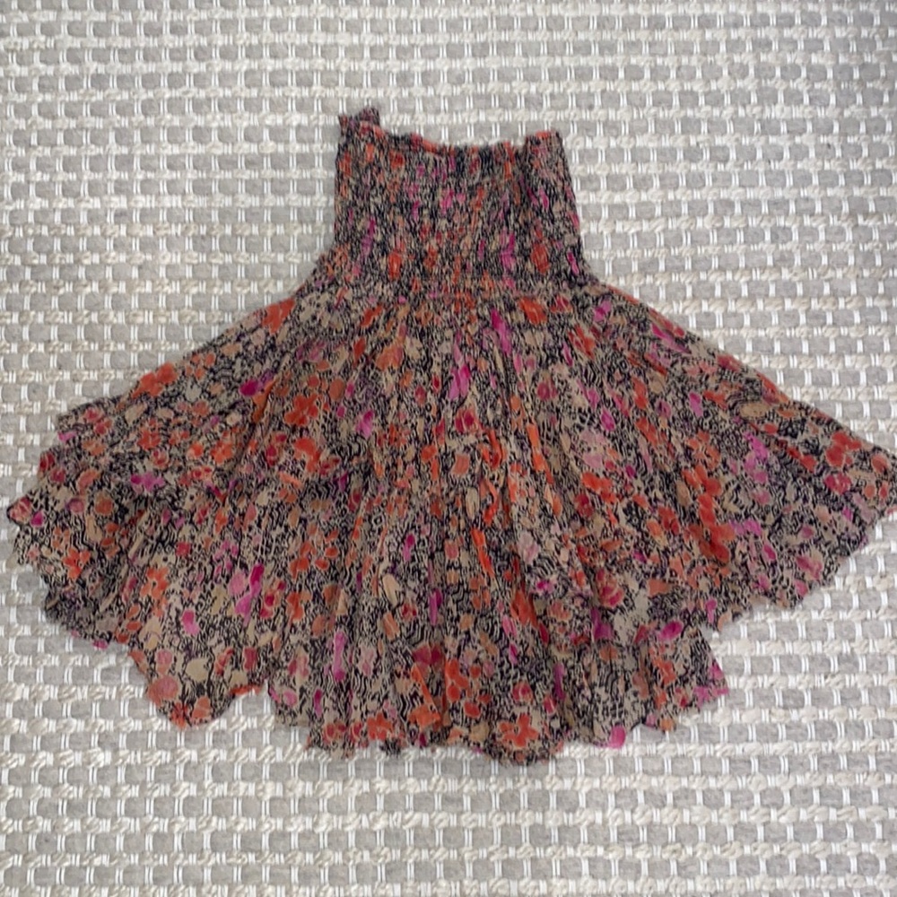 Free People raw edge skirt sz xs